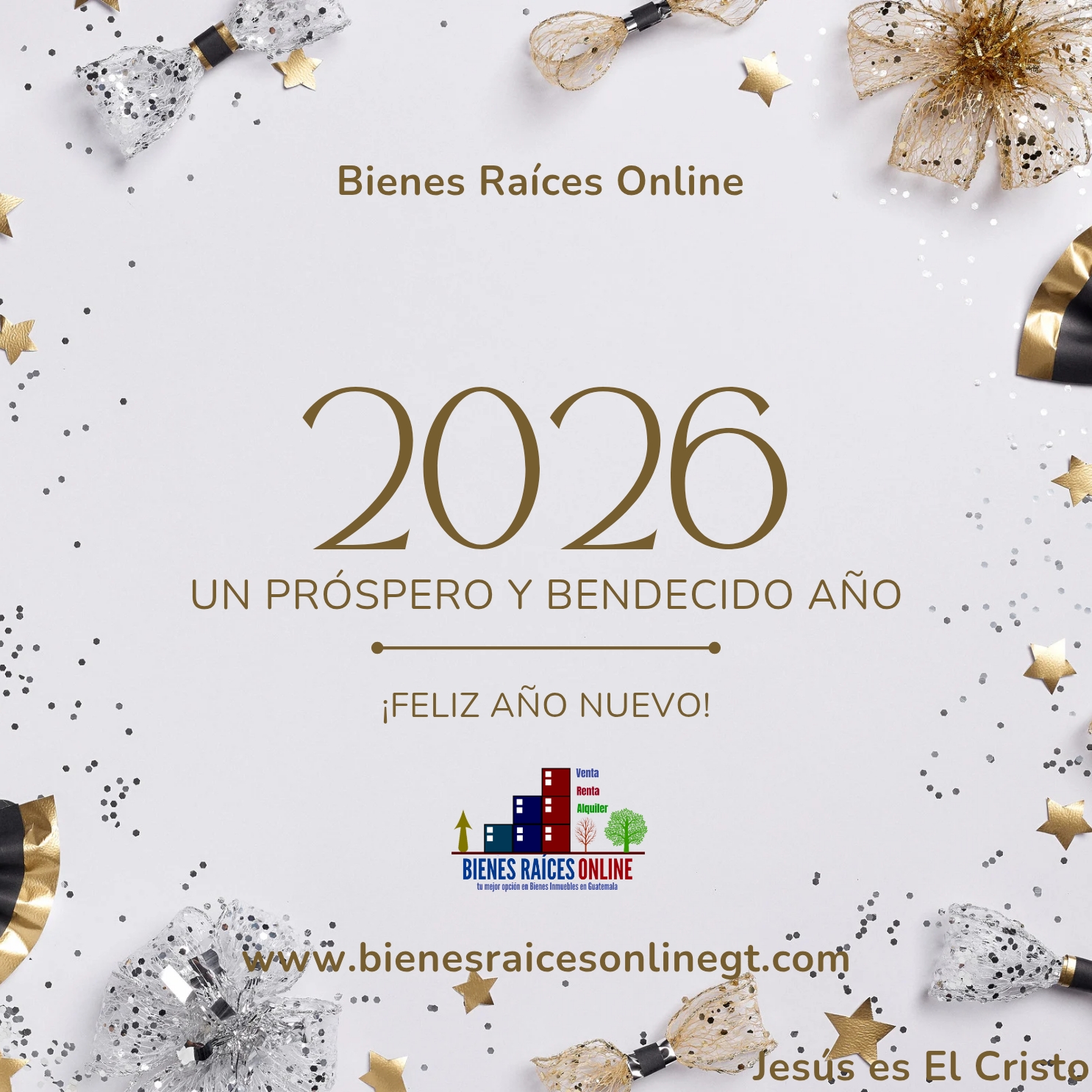 Felíz Año Nuevo 2026 Bienes Raíces Online