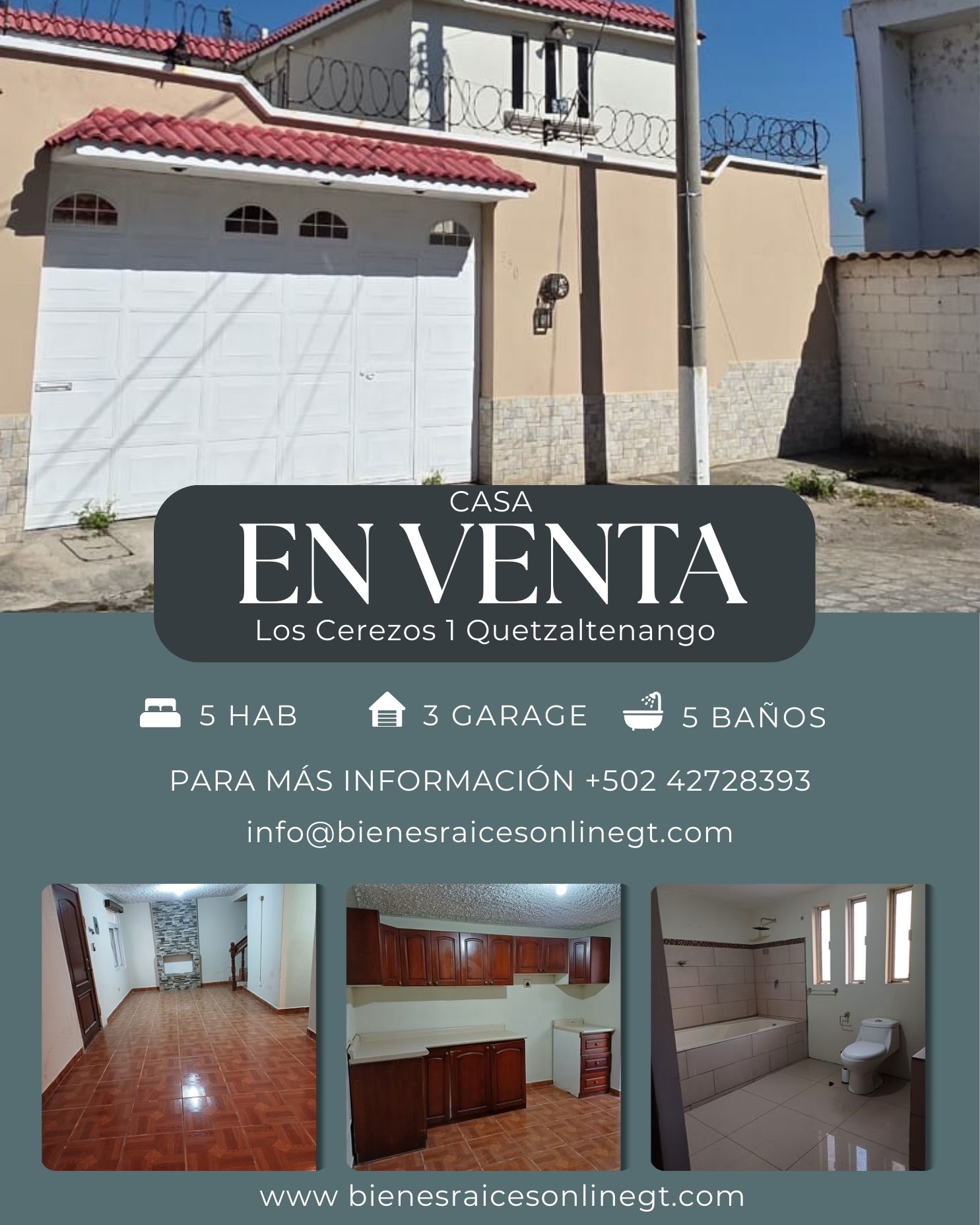 Casa en Venta Los Cerezos 1 Quetzaltenango