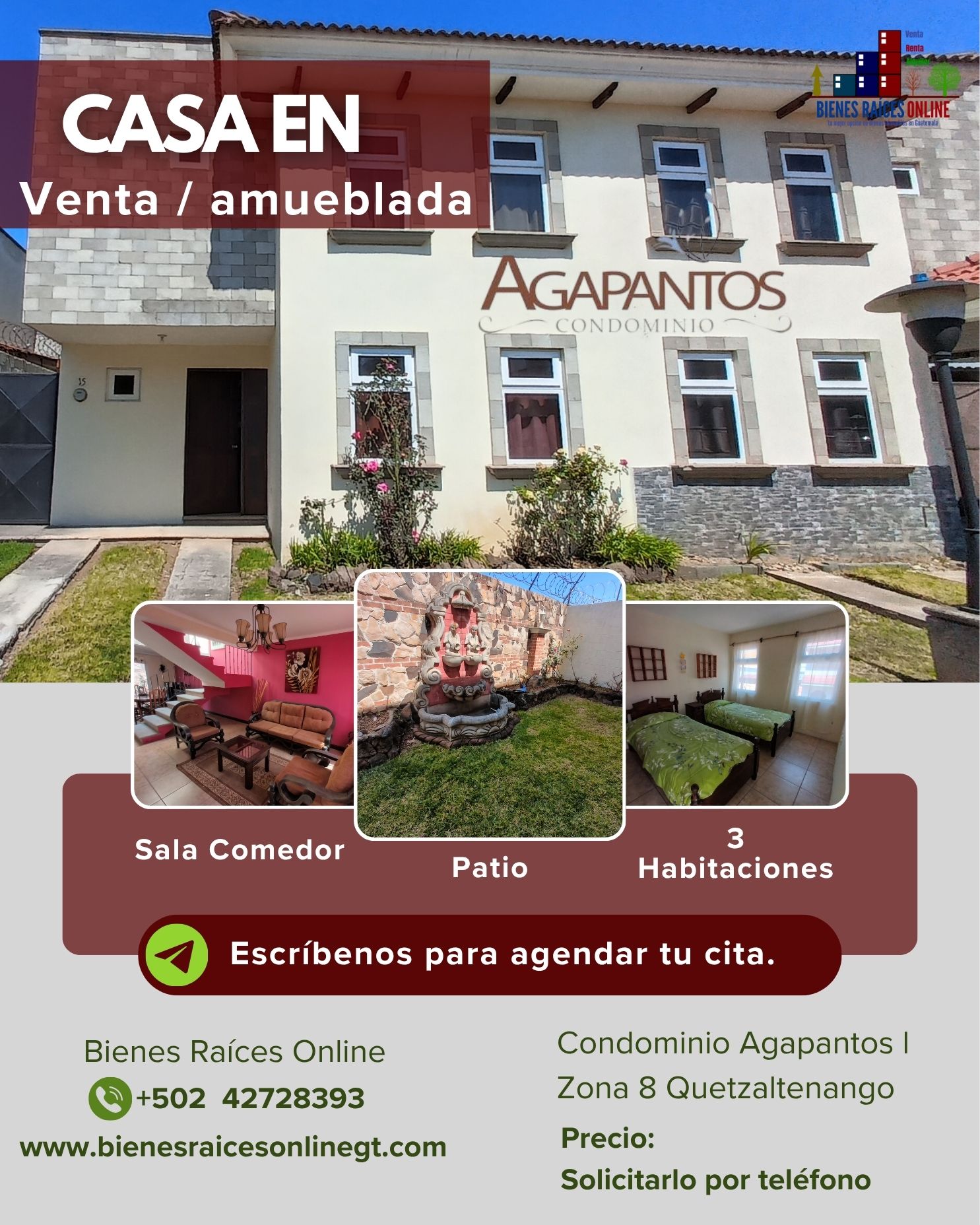 Casa en Venta Condominio Agapantos l Quetzaltenango
