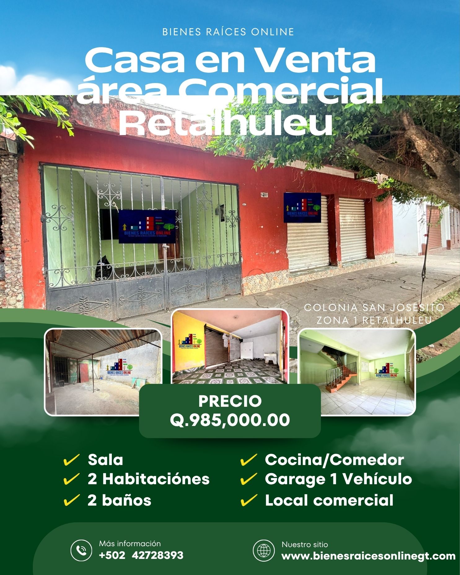 Casa En Venta Zona 1 Retalhuleu