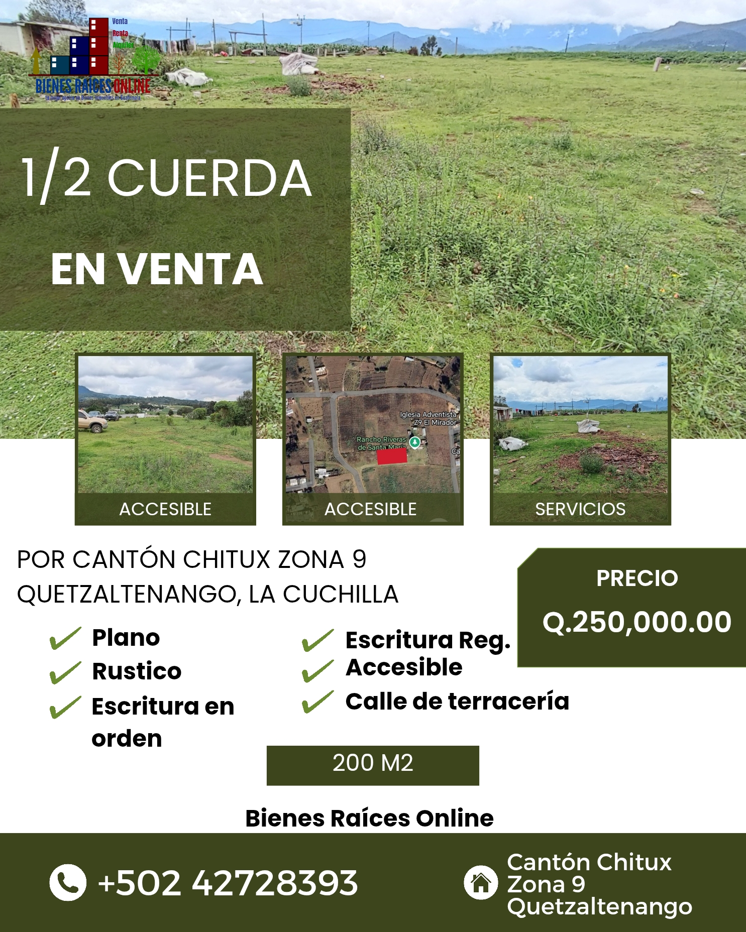 Lote en Venta Chitux / Chituy Quetzaltenango