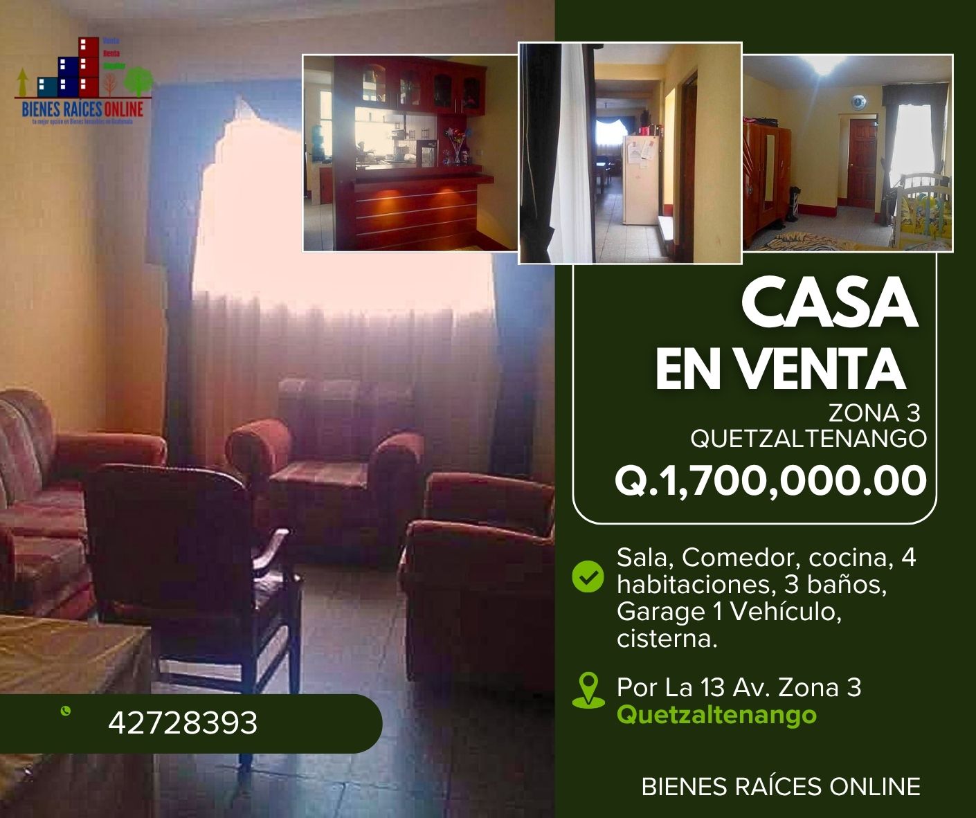 Casa en Venta Zona 3 Quetzaltenango