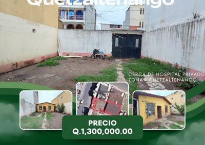 Lote cerca de Hospital Privado Quetzaltenango